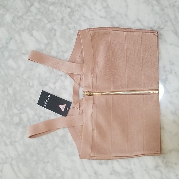 NWT Guess Crop top "Mirage cutout ottoman top" Size XS - Picture 2 of 7